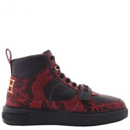 Merryk-BB Snakeskin Embossed High-Top Sneakers, Brand Size 7 ( US Size 8 )