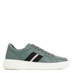Sage Leather Moony Low-Top Sneakers, Brand Size 9 ( US Size 10 )
