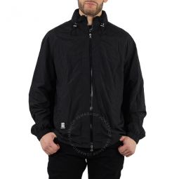 Mens Black Lightweight Zipped Track Jacket, Brand Size 50 (US Size 40)