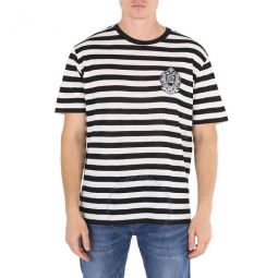 Mens Sailor Striped Jersey T-shirt, Size Large