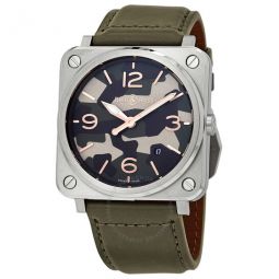 Khaki Camouflage Dial Mens Watch