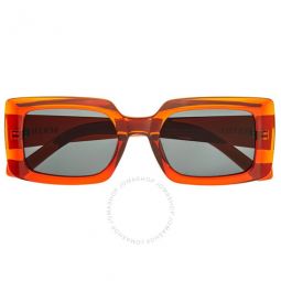 Ladies Orange Rectangular Sunglasses