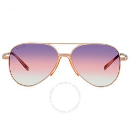 Devon Violet Pink Gradient Pilot Unisex Sunglasses