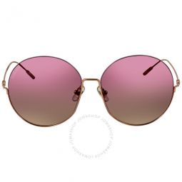 Ella Purple Round Ladies Sunglasses