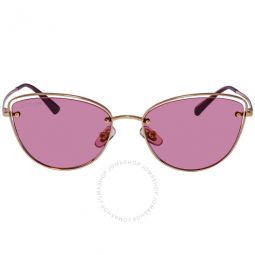 Gigi Purple Red Cat Eye Ladies Sunglasses