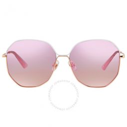 Kelly Pink Geometric Ladies Sunglasses