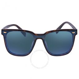 Kids Blue Square Unisex Sunglasses