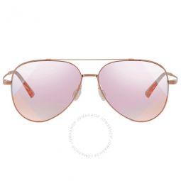 Legend Denim Pink/Reflective Mirror Pilot Unisex Sunglasses