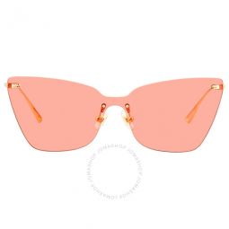 Nikky Translucent Orange Cat Eye Ladies Sunglasses