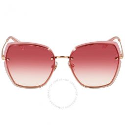 Sierra Pink Gradient Butterfly Ladies Sunglasses