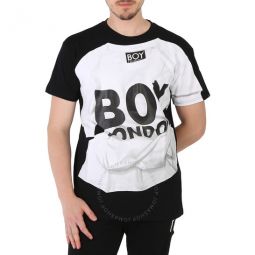 Black Cotton Boy Photocopy T-shirt, Size Large