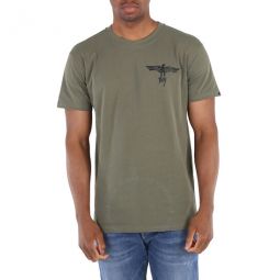 Dusty Khaki Boy Poster Cotton T-shirt, Size Medium