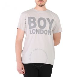 Reflective Logo T-shirt In Light Grey, Size Small