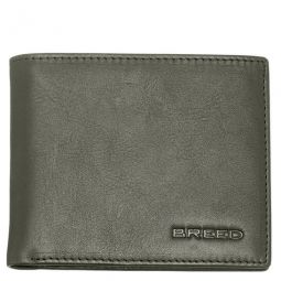 Locke Genuine Leather Bi-Fold Wallet - Olive