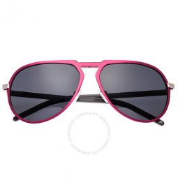 Mens Pink Pilot Sunglasses