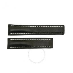 Black Leather Strap 22-20mm