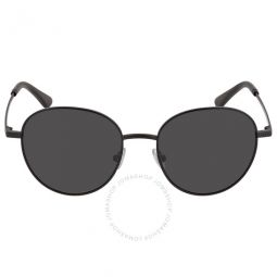 Dark Grey Round Mens Sunglasses