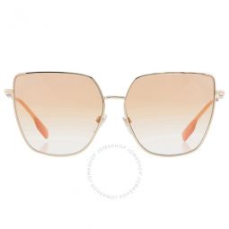 Alexis Orange Gradient Butterfly Ladies Sunglasses