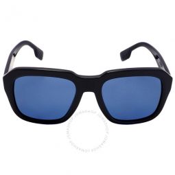 Astley Dark Blue Square Mens Sunglasses