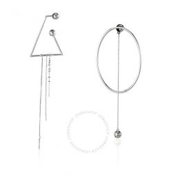 Asymmetrical Ball Chain Drop Earrings