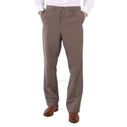 Beige Wool Pocket Detail Tailored Trousers, Brand Size 56 (Waist Size 39)