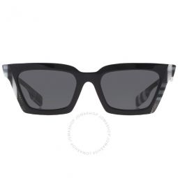 Briar Dark Gray Square Ladies Sunglasses