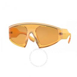 Brooke Orange Shield Ladies Sunglasses