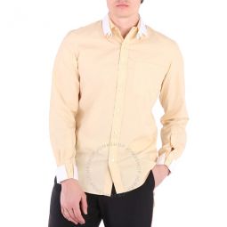 Contrast Double Collar Cotton Poplin Shirt, Brand Size 39 (Neck Size 15.5)