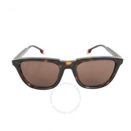 Dark Brown Square Mens Sunglasses