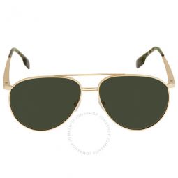 Dark Green Pilot Mens Sunglasses
