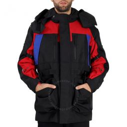 Detachable Puffer Colour-block Jacket, Size X-Small