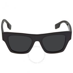 Ernest Dark Grey Square Mens Sunglasses