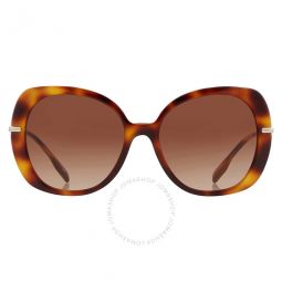 Eugenie Brown Gradient Butterfly Ladies Sunglasses