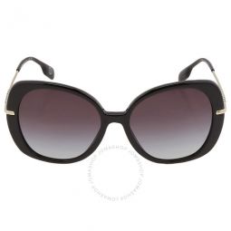 Eugenie Grey Gradient Butterfly Ladies Sunglasses