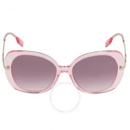 Eugenie Rose Gradient Butterfly Ladies Sunglasses