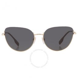 Harper Dark Grey Cat Eye Ladies Sunglasses