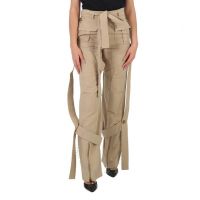 Ladies Amelia Honey Cargo Pants With Exaggerated Straps, Brand Size 6 (US Size 4)