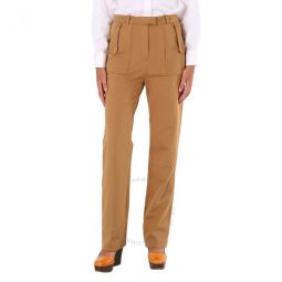 Ladies Biscuit Pocket Detail Jersey Tailored Trousers, Brand Size 4 (US Size 2)