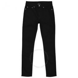 Ladies Black Felicity Slim-Fit Mid-Rise Jeans, Waist Size 26