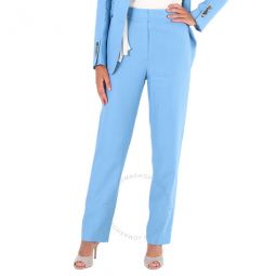 Ladies Blue Topaz Jersey Sash Detail Tailored Trousers, Brand Size 2