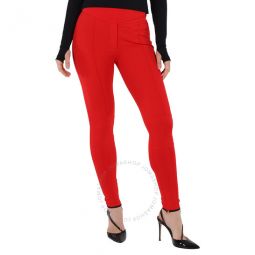 Ladies Bright Red Stretch Crepe Jersey Jodhpurs, Brand Size 8 (US Size 6)
