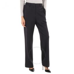 Ladies Charcoal Grey Straight Cashmere Trousers, Brand Size 6 (US Size 4)