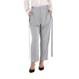 Ladies Heather Melange Jersey Tailored Trousers, Brand Size 12 (US Size 10)