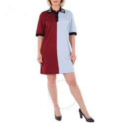Ladies Light Blue Kaia Colorblock Shirt Dress, Size X-Small