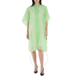 Ladies Mint Green Soft-touch Plastic Poncho