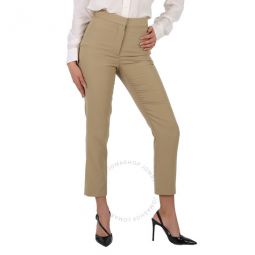 Ladies Tailored Tapered Wool Trousers In Honey, Brand Size 10 (US Size 8)