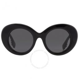 Margot Dark Grey Oval Ladies Sunglasses