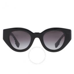Meadow Grey Gradient Oval Ladies Sunglasses