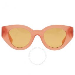 Meadow Orange Oval Ladies Sunglasses