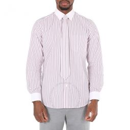 Monogram Motif Striped Classic Fit Shirt, Brand Size 38 (Neck Size 15)